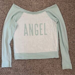 Y2K Victoria’s Secret “Angel” bling fashion show sweatshirt